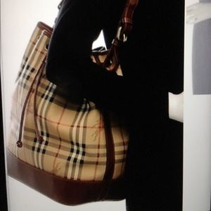 🔥Burberrys Crossbody TOTE Bucket Handbag Rare VTG